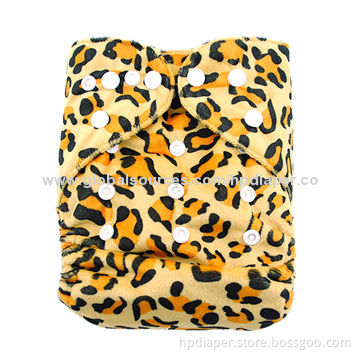 Babies' Cloth Diaper, Waterproof TPU Outer and Suede Cloth Inner